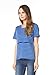 Bearsland Maternity Women's Striped Short Sleeves Maternity Nursing Top Bluegreen Size M