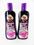 2 BOTTLES OF Australian Gold Cheeky Brown  Bronzing Tanning Lotion 8.5 Oz.