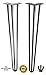 Homeland Hardware 28 Inch Hairpin Legs 1/2 Inch Tick - Satin Black - Leg Protectors, Screws, Set of 4 – Easy to Install - Metal Legs - Desk Legs - Furniture Legs - Mid Century Modern
