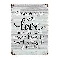 LUIJORGY Metal Tin Sign Love Quote Poster Metal