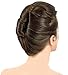 Mia French Twister Up-Do Hair Styling Tool Bun Maker for Women, Teens, Girls, Dress Up, Brides, Short and/or Thin Hair - Small Size, Clear