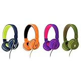 Artix Headphones with Microphone for Travel, Work, Kids, Teens, Running Sport with In-line Controller (Orange)