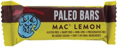 Blue Dinosaur Paleo Bar Mac Lemon 45g x 12