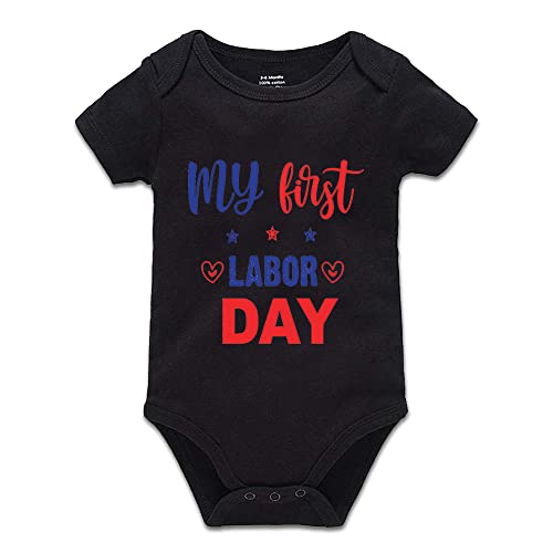 YCICIVDee My First Labor Day Baby Bodysuit Unisex Bodysuits