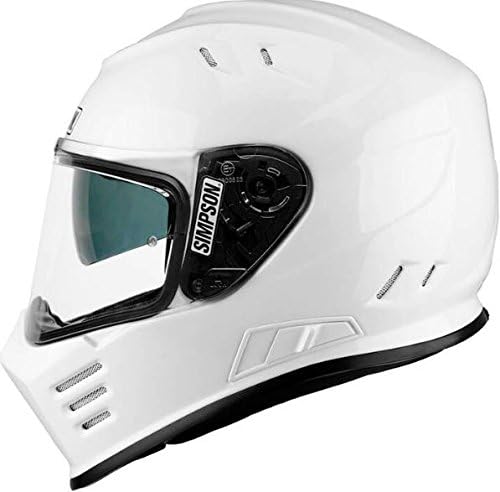 Amazon Simpson シンプソン Venom Helmet 17モデル フルフェイス ヘルメット ホワイト S 55 56cm オフロード 車 バイク