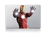 Tpglobe Cartoon Iron Man Macbook Decals Sticker , Character Removable Vinyl Skin Apple Sticker Macbook Decal Cover for Macbook Air Pro Retina 13 15 Inch