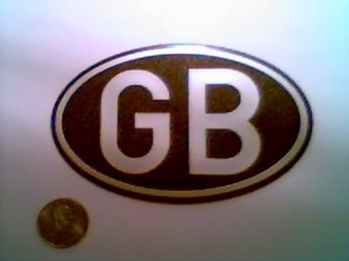 detailHAUS Oval Black GB Country Great Britain Badge