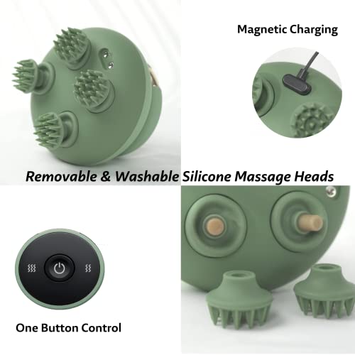 Homesnew Scalp Massager Hair Growth Cordless, IPX7 Waterproof, Non