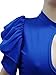 Mokoru Women's Sexy Ruffle Short Sleeve Hollow Out Bodycon Party Mini Club Dress, Large, Royal Blue
