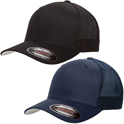 Flexfit Trucker Hat for Men and Women | Breathable Mesh, Stretch Flex Fit Ballcap w/Hat Liner