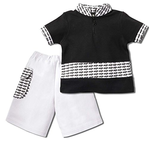 Zip Front Polo & Bermuda Shorts