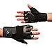 Extra Padded Weightlifting Gloves- Soft Leather With Easy Pull-Off Finger Loop–Wrist Strap For Extra Support-Double Stitched Glove & Palm- Breathable Mesh & Easy Tab Size Adjuster