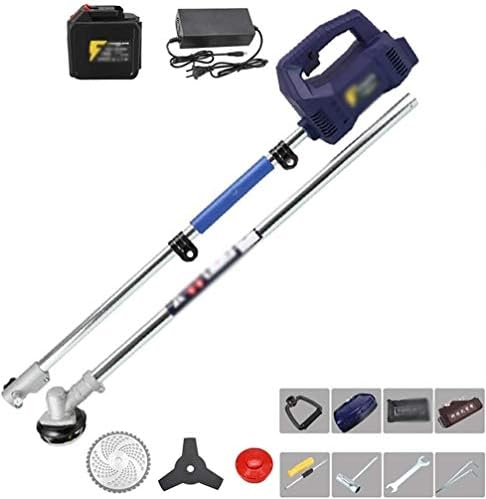 草刈機 電気 バッテリー 充電式文字列トリマー家庭用ワイヤレスブラシカッター 電気芝刈り機 40 Offの激安セール 多機能芝生オーチャード草取り 定格電力1000w Battery 42v 1 Size 8 0ah