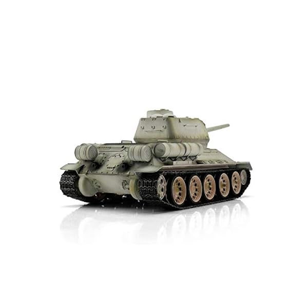 HengLong RC Panzer 3909-Pro - Sowjet T34/85 2.4 GHz 1/16 Profi-Metall BB, Schneetarnung – Bild 3