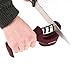 EDGE PERFEXION 3 Stage Knife Sharpener - Left & Right Handed - Professional Quality Sharpening System, for Stainless Steel, Ceramic, Pocket, Garden, Hunting Knives, Diamond Coated, Color Burgundy