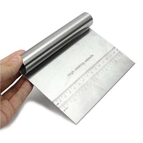 Stainless Steel Pizza Dough Scraper Cutter Baking Pastry Spatulas Fondant Cake Decoration Tools Kitchen Accessories May3LQT Ltd - Thumbnail 5
