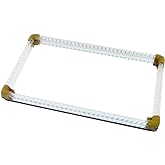 Maison Tray — by Alice Lane Home Collection — Acrylic, Glass, and Brass — Large and Elegant Decorative Platter — Coffee Table