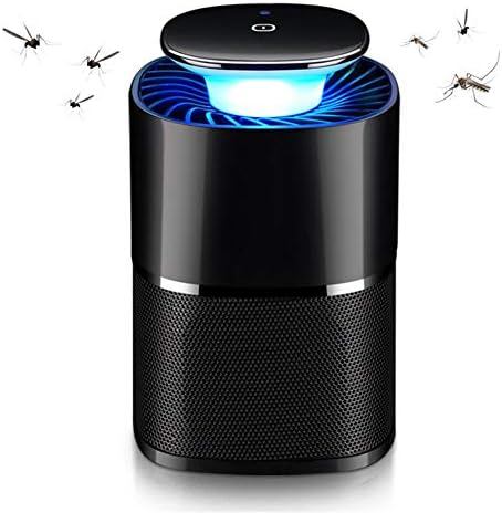 Mosquito Lamp Electronic Mosquito Killer Lure Lamp LED Bug Zapper Mosquito Trap UV Light Touch Sensor Control DC 5V USB Night Light (color : Black)