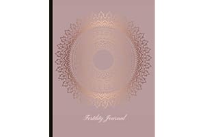 Fertility Journal: Beautiful Journal With Cycle Tracking Inc. Temperature, Cervical Fluid, LH, Ovulation & Medication. Suitab