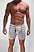 2Undr Men's Swing Shift Boxer Brief, White Stripes, Large