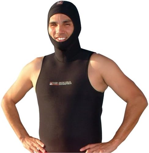 XS Scuba Mens 3/4/6 PyroStretch Hooded Vest with Side Zipper - X-Large