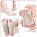 Kalevel Compression Arch Support Sleeves Sock Silicone Adhesive Arch Support Insoles Gel Pads for Flat Feet Plantar Fasciitis (Khaki Set, 2 Pairs)