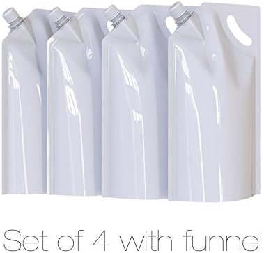 Premium Sneak Alcohol Travel Cruise Flasks Kit - Reusable Liquor Bag (set of 4 x 32 oz +1 funnel)