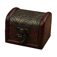 Tosia Asaika Best Design Vintage Style Wooden Storage Box Jewelry Wedding Candy with Random, Wooden Ring Box - Handmade Jewelry Boxes, Wood Jewelry Box, Unfinished Wooden Box, Hexagonal Storage Box