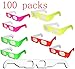 Akiimy 100 Packs 3D Fireworks GLASSS FIRWORKS 3D Paper Glasses Rainbow Diffraction 3D Glasses – Folded & Sleevedthumb 1