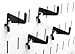 Wall Control Medium 1-7/8in Hook Pack - Slotted Metal Pegboard Hooks Pegboard and Slotted Tool Board - Black
