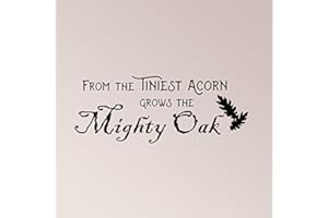 WALLPRESSIONS 30"x12" from The Tiniest Acorn Grows The Mighty Oak Wall Decal Sticker Art Home Decor
