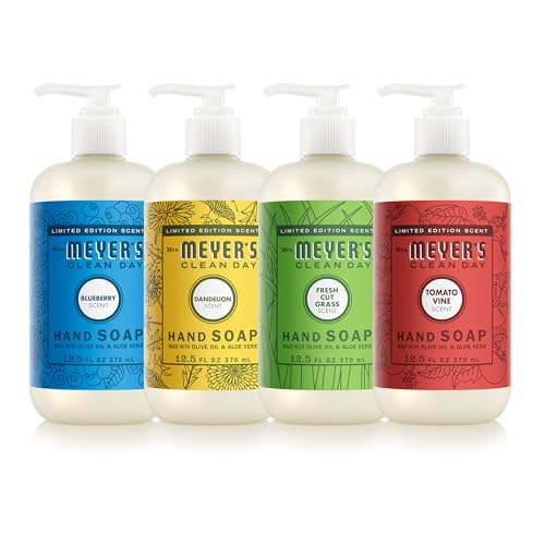 MRS. MEYER'S CLEAN DAY Summer Hand Soap Set, 12.5 fl oz, 4 Pack 41I4glol8OL