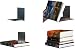 Floating Bookshelves, Concealed Invisible, Stainless, Set of 4