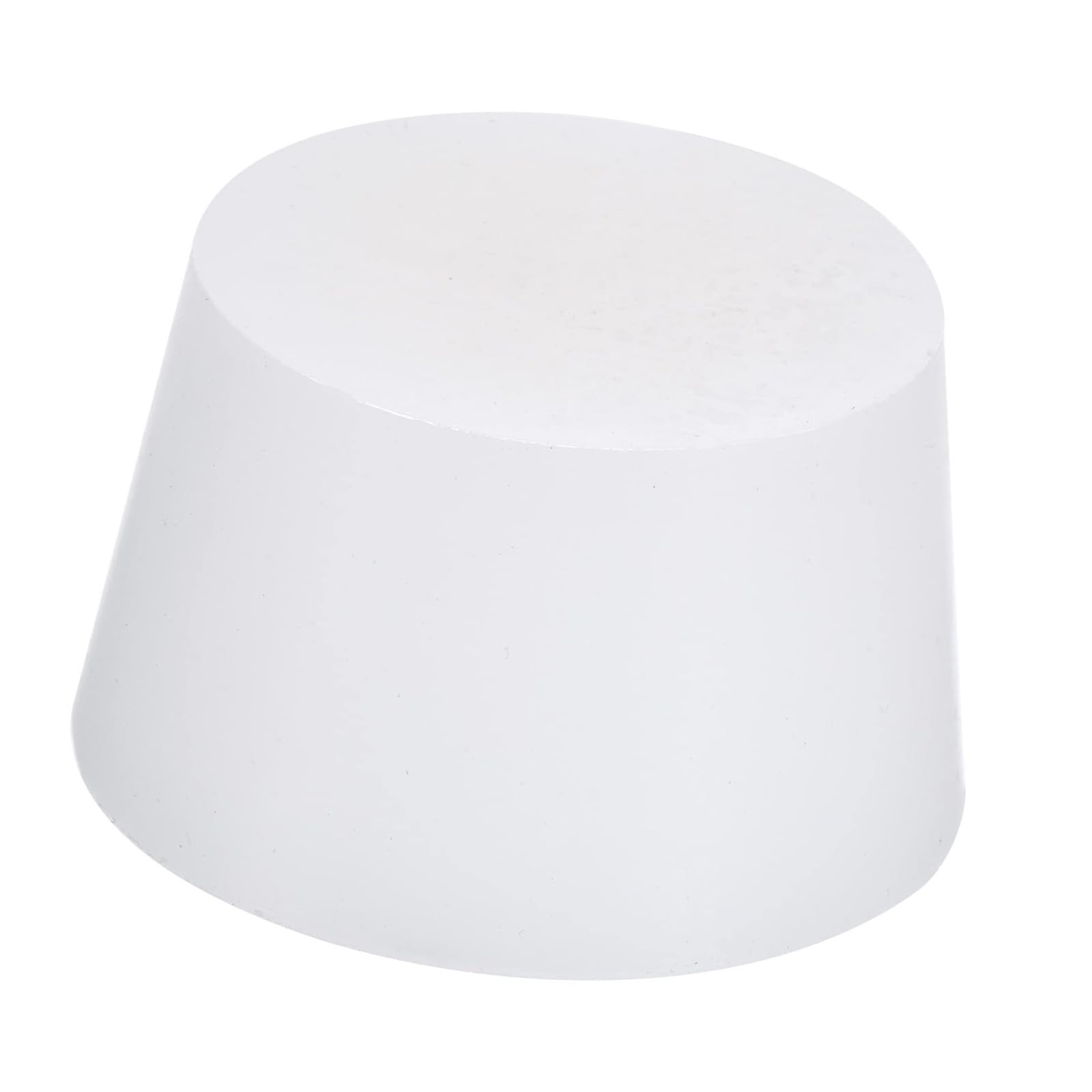 Photo 1 of Boxonly Solid Rubber Stopper 1 Pcs Silicone Rubber Solid Bungs Laboratory Pipe Tank Bottle Sealing Plug Tapered Bung 50-62mm Diameter Soft Flexible Transparent Lab Stoppers 12#