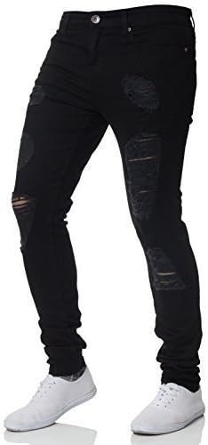 black super stretch skinny jeans