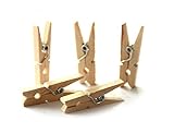 Porfiya Labara Sturdy Natural Wood Clothespins 1 3/4
