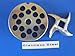 Smokehouse Chef Size #12 x 3/8 inch holes SET Meat Grinder grinding plate And knife