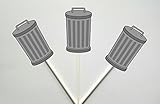 Trash Can Cupcake Toppers