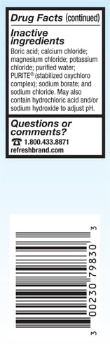 REFRESH TEARS, LUBRICANT EYE DROPS, 2 BOTTLES .5 FL OZ (15 ML)