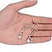 CABBE KALLO 2Pcs Fake Nipple Rings Non-Piercings Stainless Steel Body Piercing Jewelry (1#)