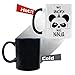 InterestPrint Cute Ninja Panda Morphing Mug Heat Sensitive Color Changing Coffee Mug Cup with Quotes, Funny Animal Asian Bear Unicorn Coffee Mug Christmas Birthday Gifts