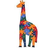 DD Wooden Blocks Jigsaw Puzzles Winding Giraffe Toys Letter & Numbers Puzzles Educational Toys For Toddlers Kids Children Boys Girls