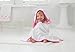 aden + anais Hooded Towel And Washcloth Set, Fluro Pink