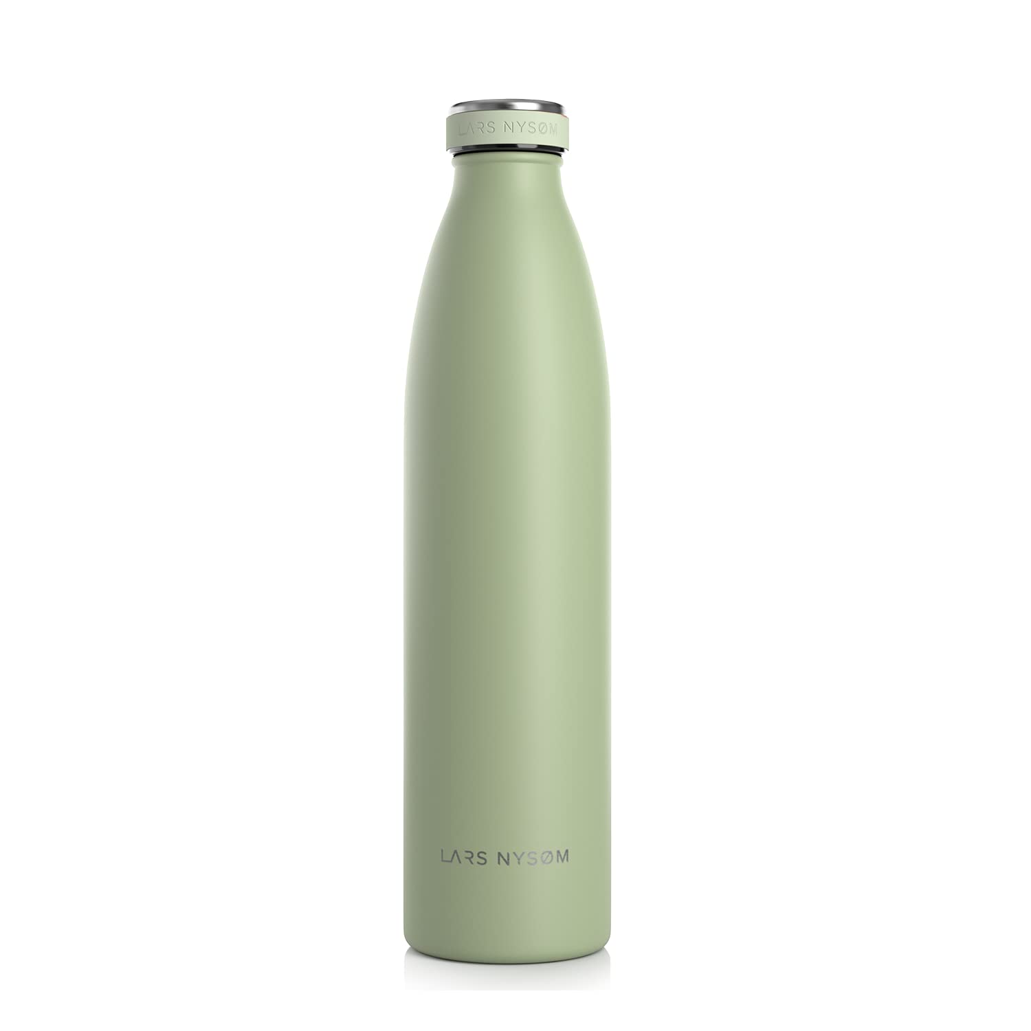 LARS NYSØM Stainless Steel Insulated Water Bottle 350ml, 500ml, 750ml, 1L, 1 5 Liter | Insulated Thermo Flask for Hot and Cold Beverages | Leakproof Drinking Bottle (Sage Green, 1000ml) — image 1