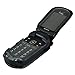 Turtleback Fitted Case Made for Kyocera DuraXV Plus Flip Phone Black Leather Rotating Removable Metal Belt Clip -