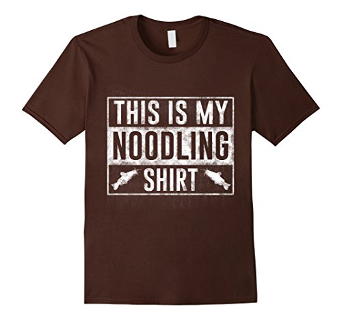 Men's This Is My Noodling T Shirt - Noodler Fisherman Tee 3XL Brown