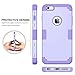 BENTOBEN iPhone 6S Plus Case, iPhone 6 Plus Case, Drop Protection Shockproof 3 in 1 Hybrid Hard PC Covers Soft Silicone Bumper Full Body Protective Case for iPhone 6 Plus / 6S Plus (5.5 Inch), Purple