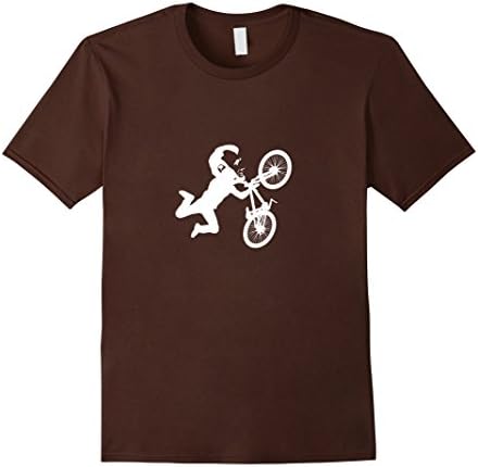 Men's Abraham Lincoln Riding A Bike Funny Stunt Man T Shirt XL Brown
