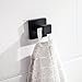 TURS SUS 304 Stainless Steel Bath Coat Hook Single Towel/Robe Clothes Hook for Bath Kitchen Garage Heavy Duty Contemporary Hotel Style Wall Mounted, Black