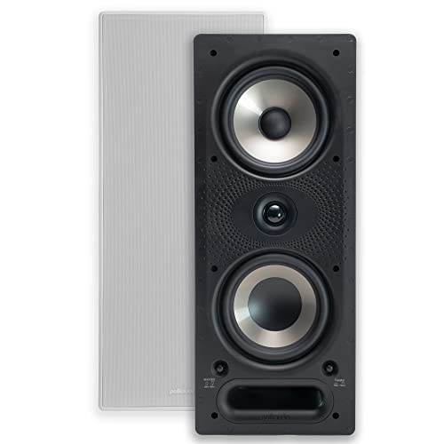 Polk Audio 265RT Sound Wall Mount Speakers, Black/White & Polk Audio RC85i Ceiling Mount